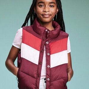 Old Navy Burgundy and Red Kids Vest
